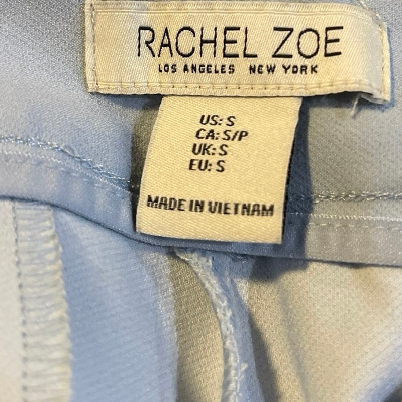 Rachel Zoe Baby Blue Tailored Classic Slim Straight Leg Trousers SZ S Career