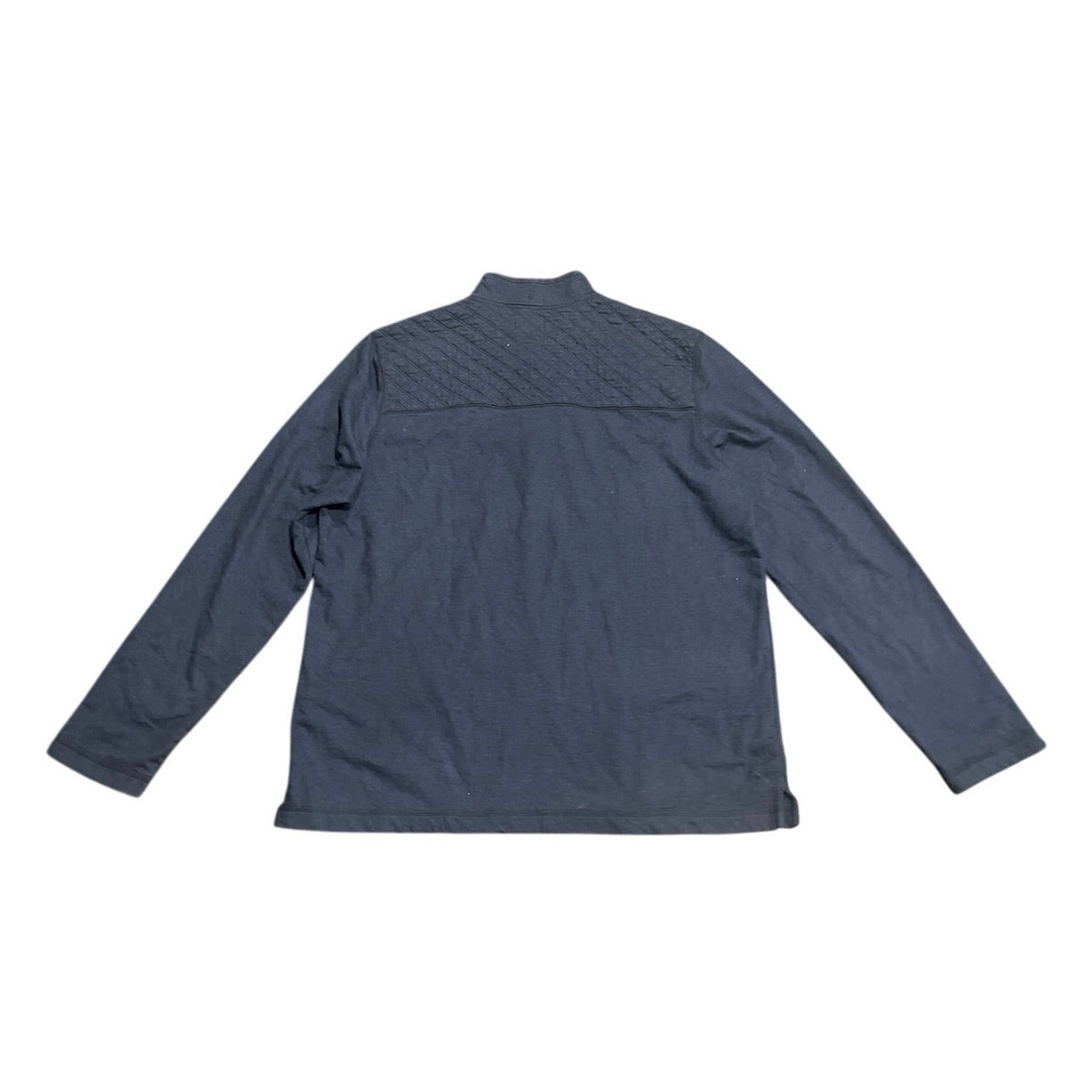 G.H. Bass & Co. Quilted Quarter Zip Pullover Fleece Sweater XL Casual Everyday