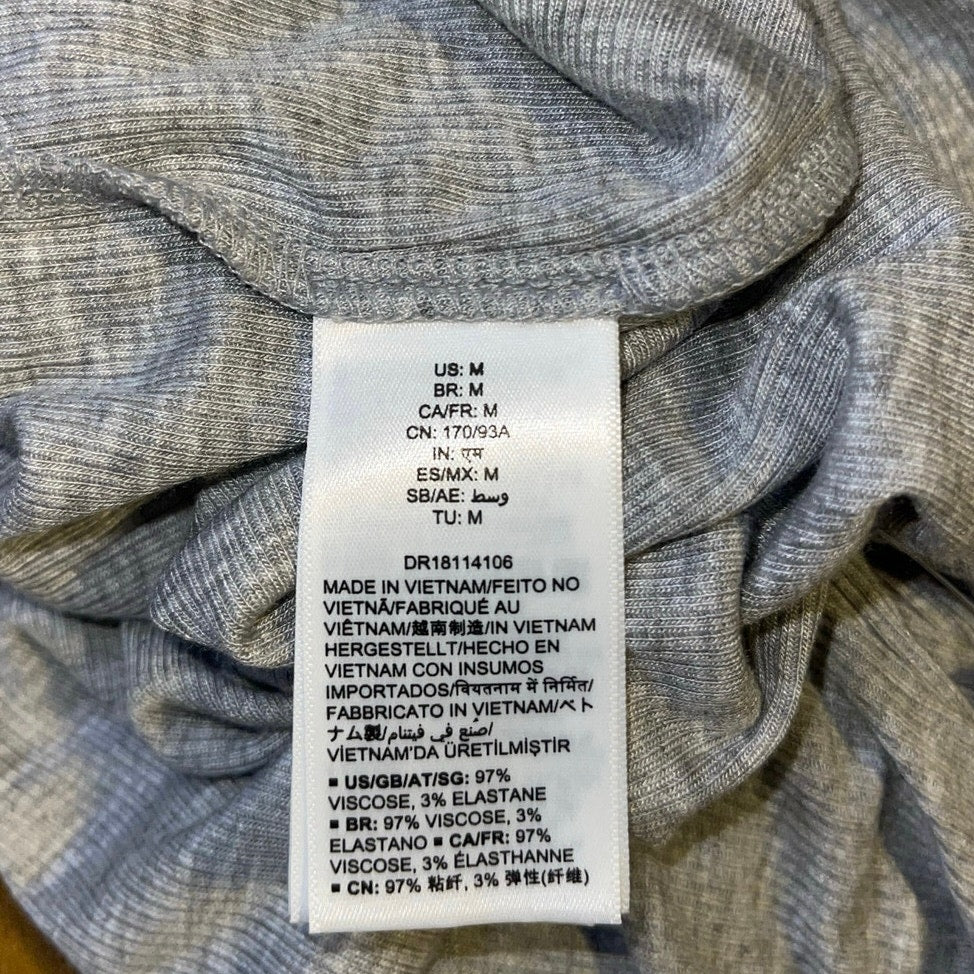 Daily Ritual Women's Fine Rib Gathered-Sleeve Mock Neck Top