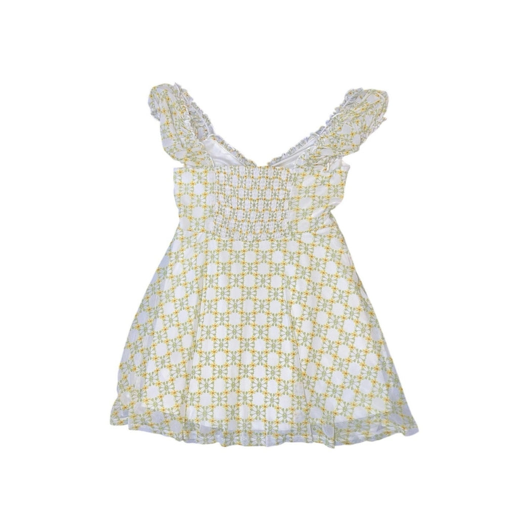 Urban Outfitters Audrey Mesh Mini Dress Daisy Floral design Size M
