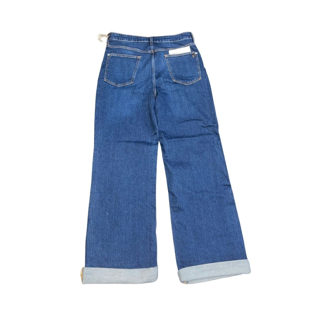 Pilcro The Austin High Rise Cuffed Wide Leg Jeans Denim Size 32 Five Pocket NWT