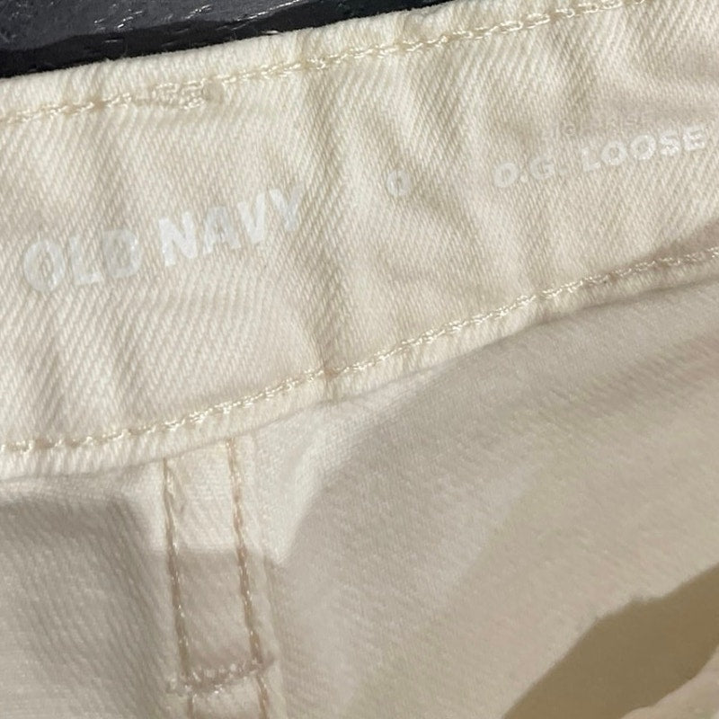 Old Navy White O.G. Lose Fit Denim Straight Jeans SZ 0 Streetwear Classic Y2K