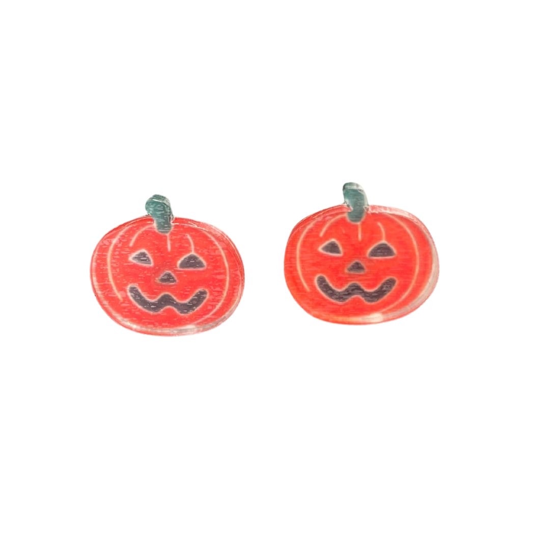 Pumpkin stud earrings
