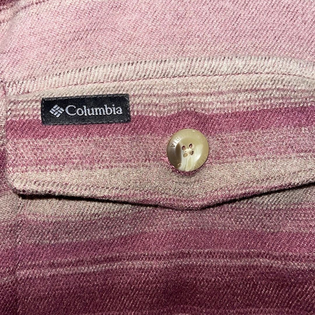 Columbia Women Flannel Shacket Long Sleeve Size XXL Outdoors Utility Sportswear