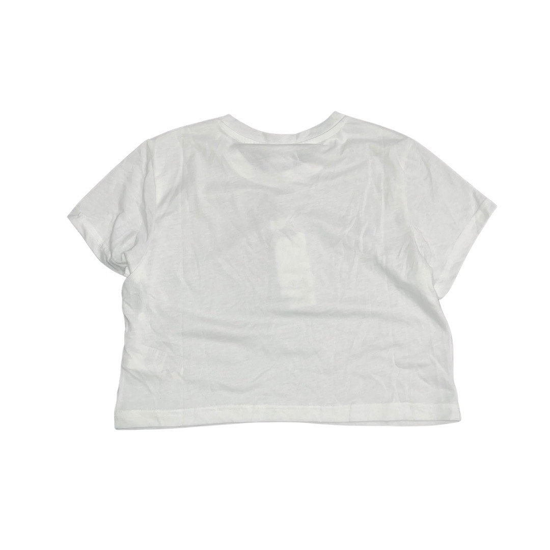 Puma Collaboration LaQuan Smith Women's Baby Tee White Size Large Rhinestone NWT