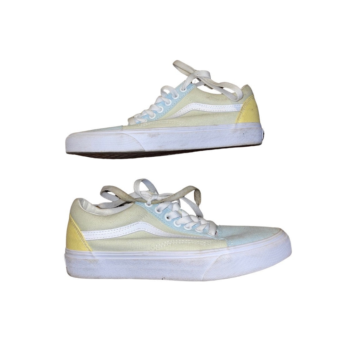 Vans Women Old Skool School Pastel Block Tone Athletic Shoes Size 6.5