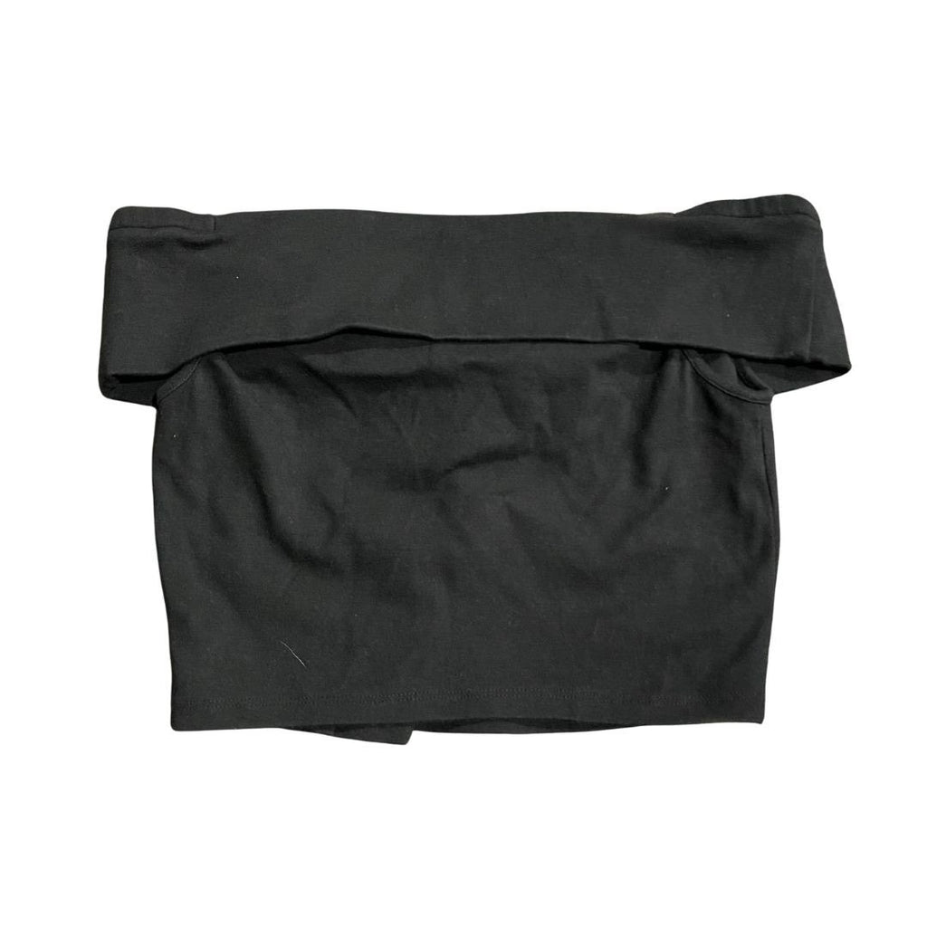 Free People Cooler in Capri Set Off the Shoulder Top Black Elastic Skirt Small