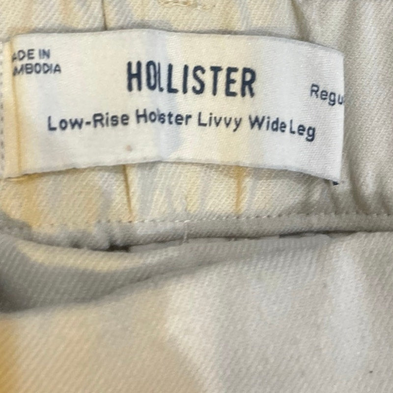 Hollister Low Rise Livvy Wide Leg Knit Pleated Trouser Pants SZ S Casual Chic