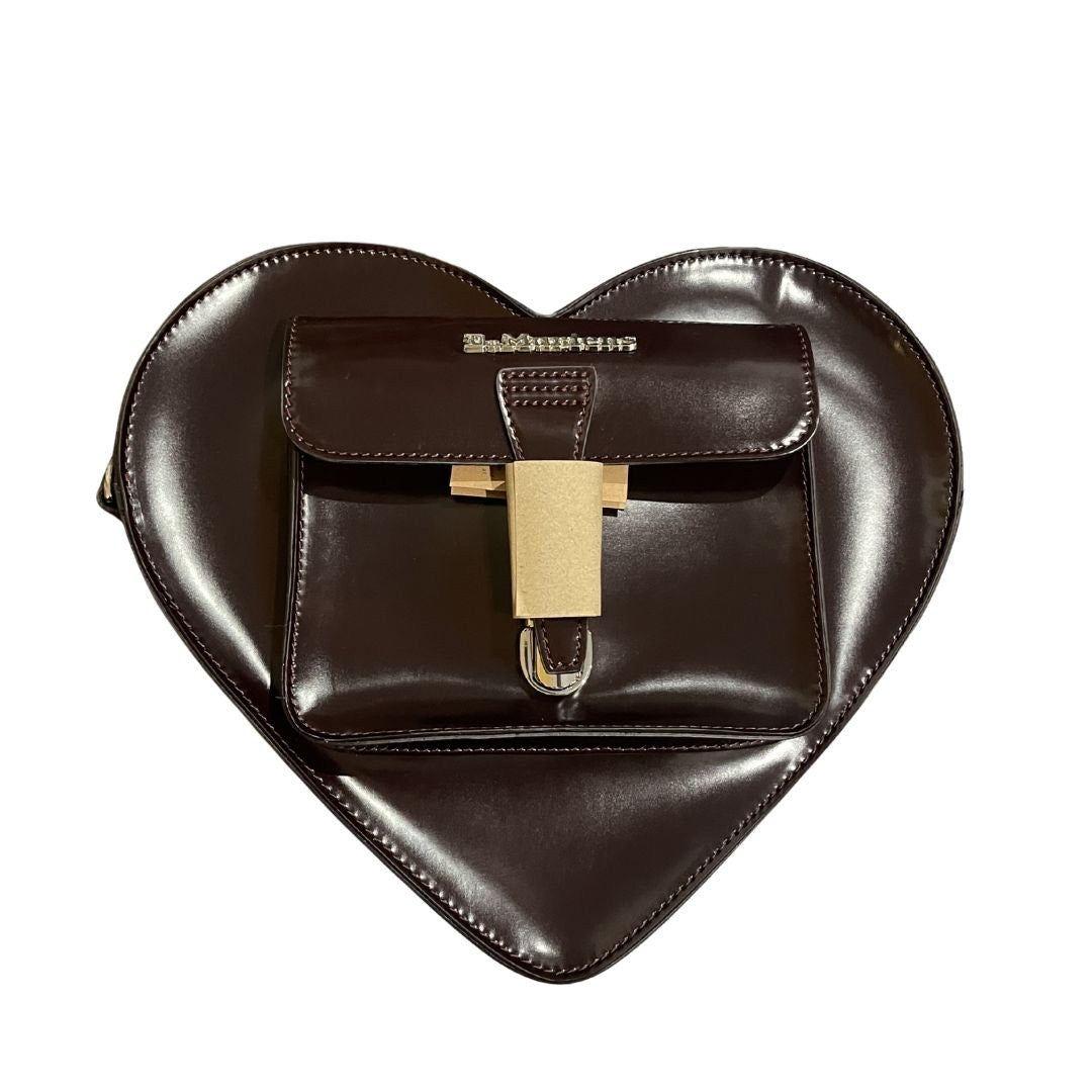 Dr. Martens Vegan Heart Shaped Backpack Purse NWT Cherry Red Grunge Punk Newwave