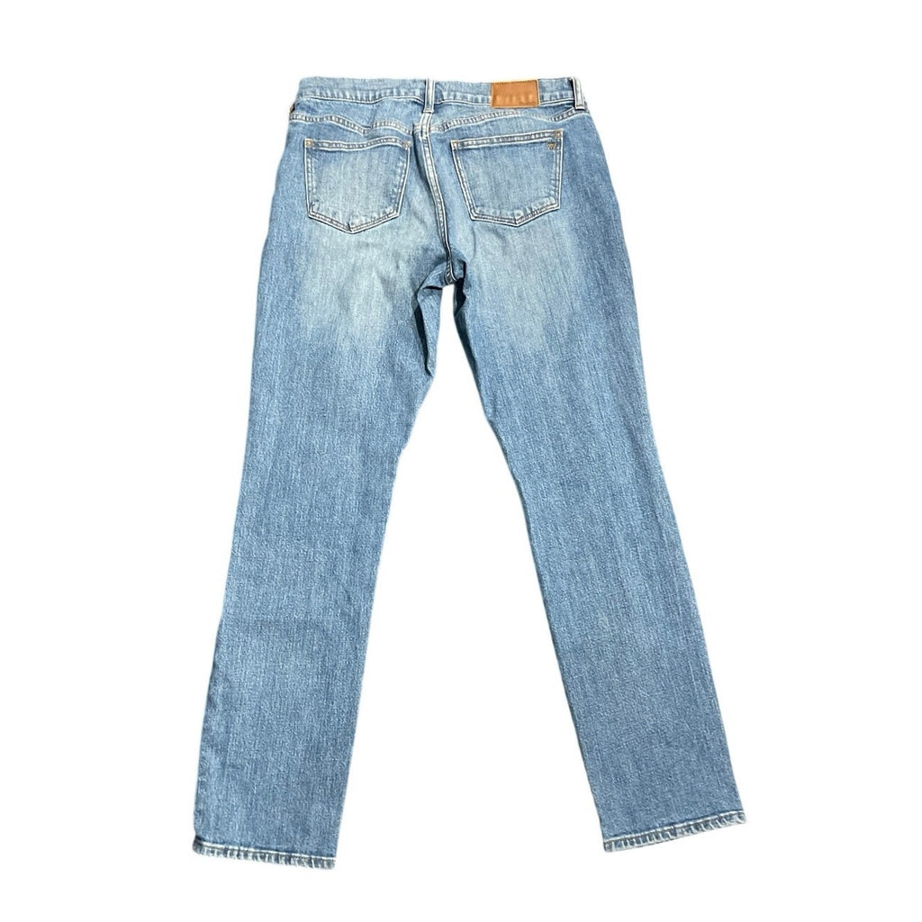 Madewell The Slim Boyjean Denim Jeans Size 27 Classic Straight Leg Fit Mid Rise