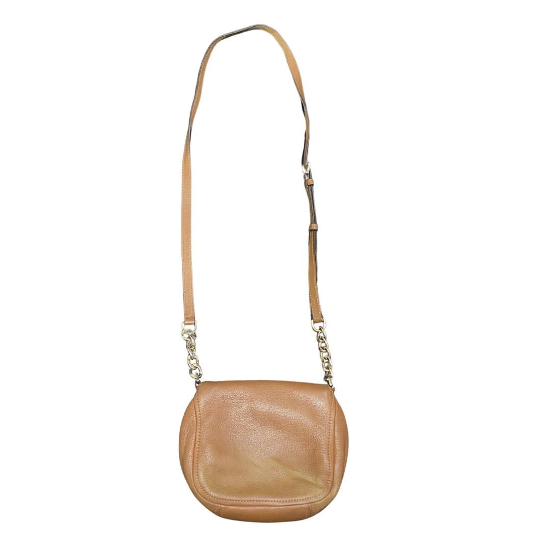 Michael Michael Kors Bedford Flap Crossbody Pebbled Leather Saddle Purse
