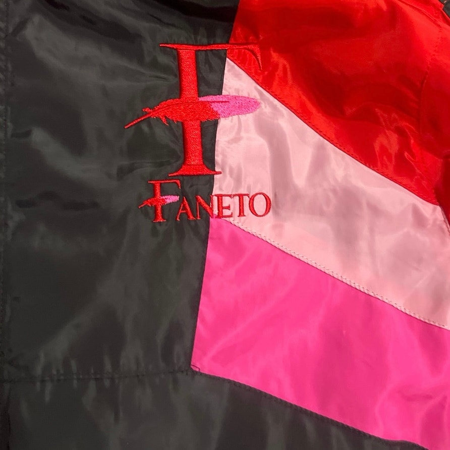Faneto Color Block Windbreaker Track Jacket SZ XXL Retro 90s Inspired Athletic