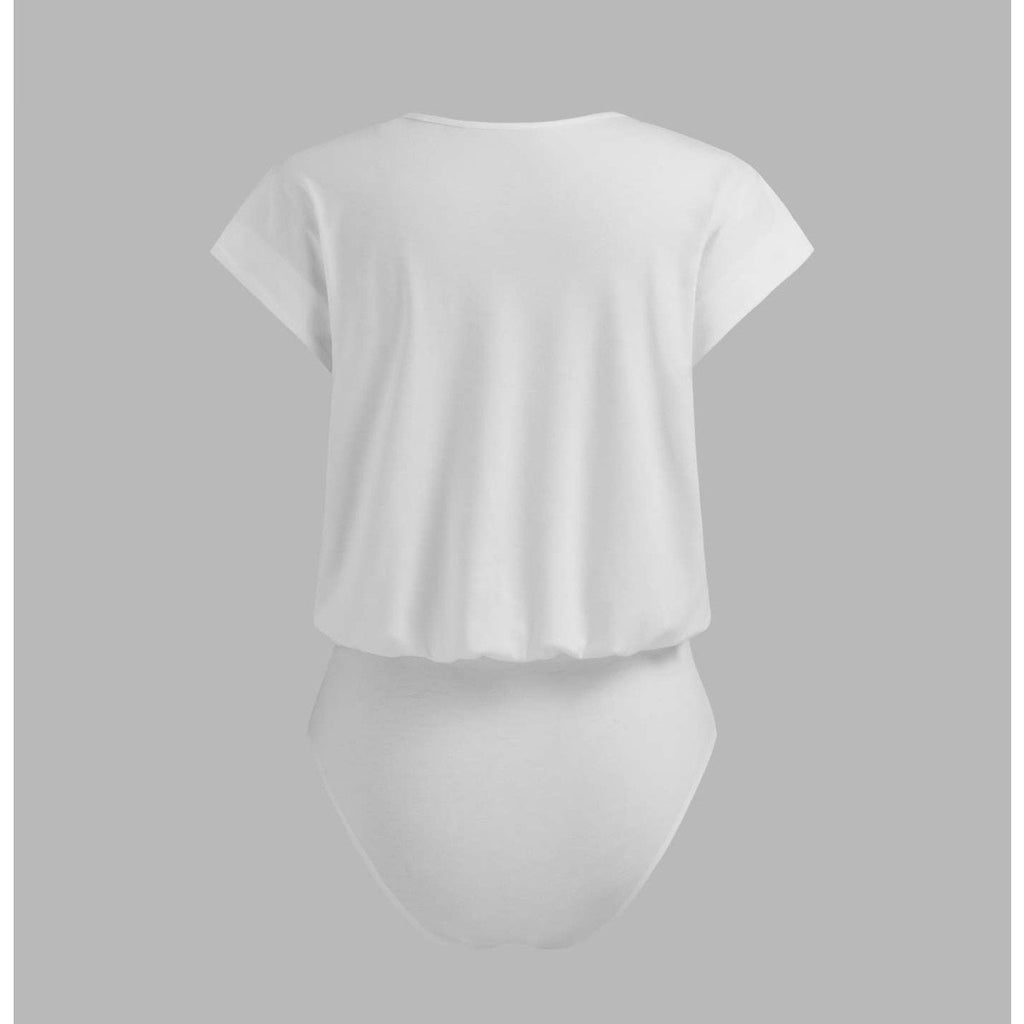 CIDER ROUND NECK SOLID SHORT SLEEVE BODYSUIT 1XL NWT