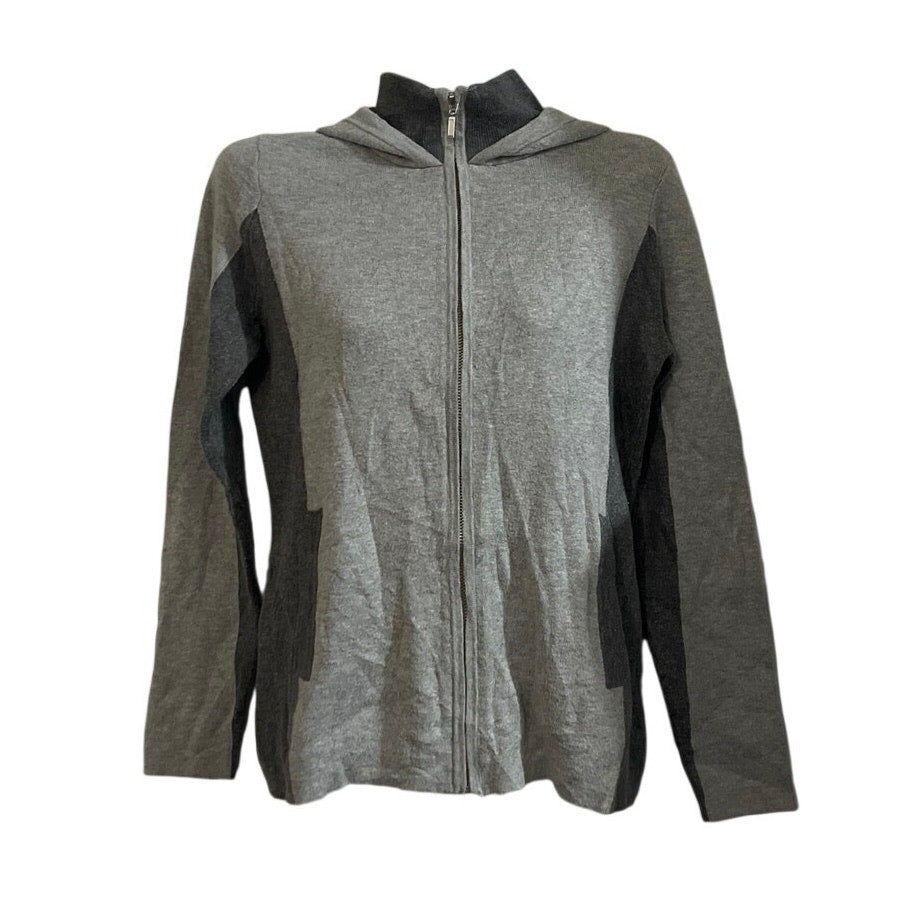 Rachel Zoe Colorblock Full Zip Hooded Sweater SZ XS Athletic Loungewear Casual