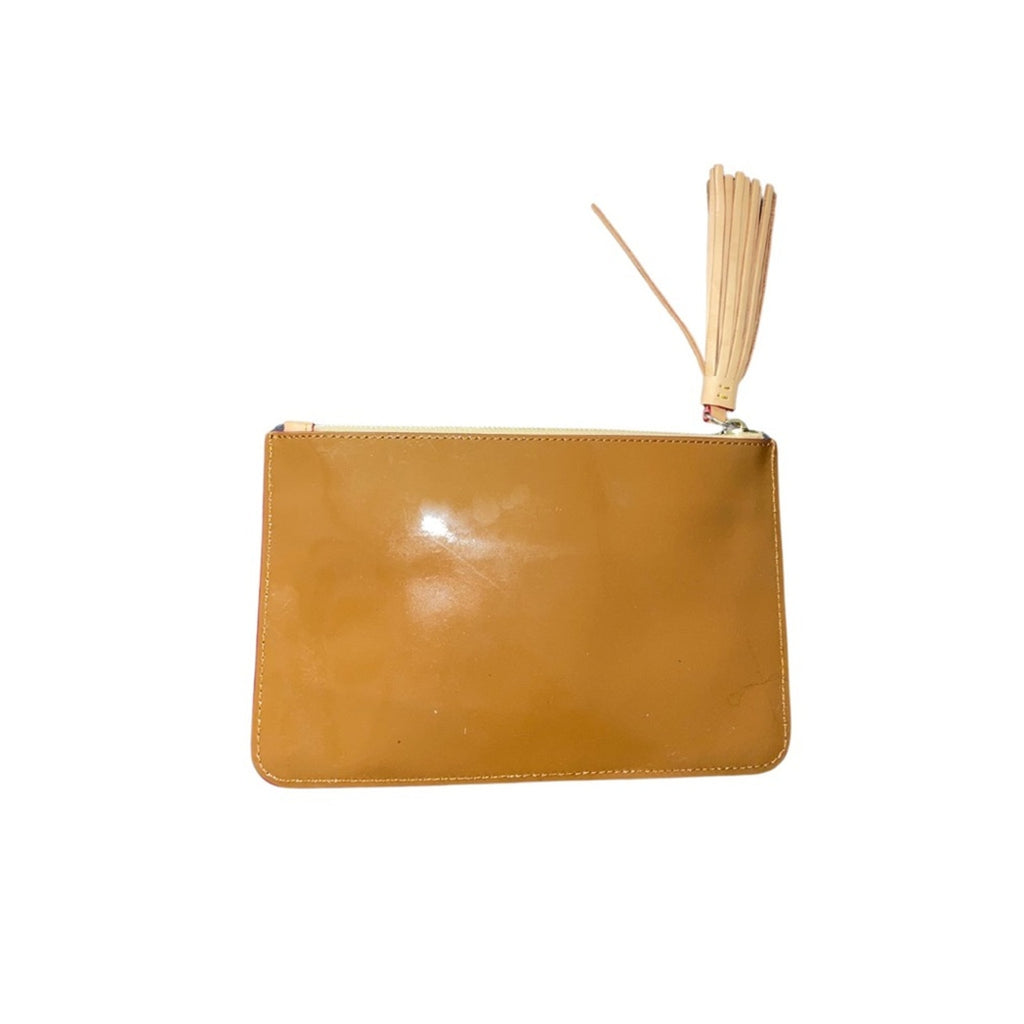 Vintage Dooney & Bourke Patent Leather Large zipper clutch purse wallet