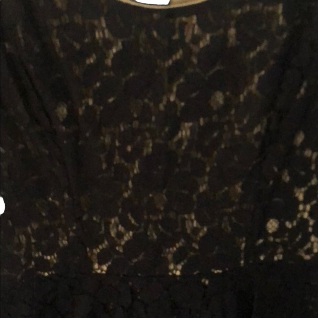Heart Soul Little Black lace overlay short sleeveless dress Size Medium