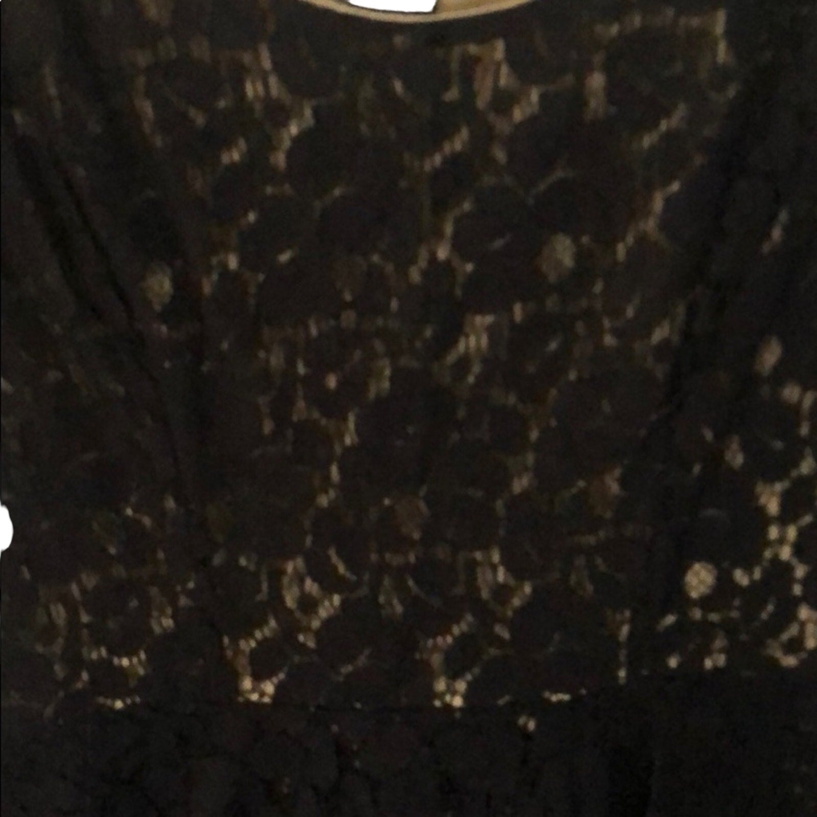 Heart Soul Little Black lace overlay short sleeveless dress Size Medium