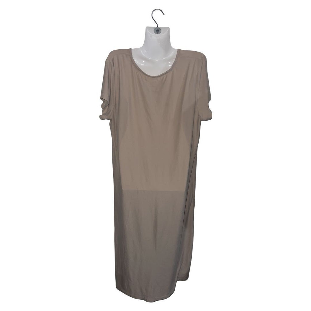 MUK LUKS Lounge Jersey T-Shirt Slit Dress Size XL Casual Comfort Loungewear