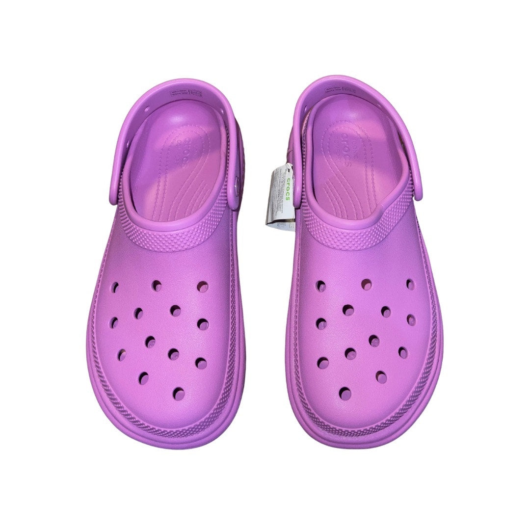 Crocs Stomp Slip on Clogs Bubble Purple Platform Size 10 Chunky Sole Comfort NWT