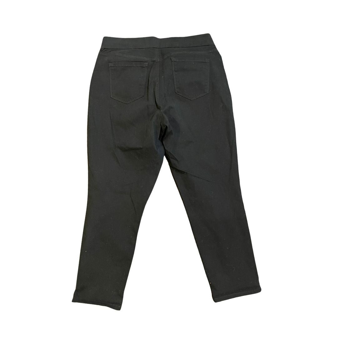 Nine West Stretch Elastic Waist Heidi Pull on Crop Pants Plus Size 16 Casual