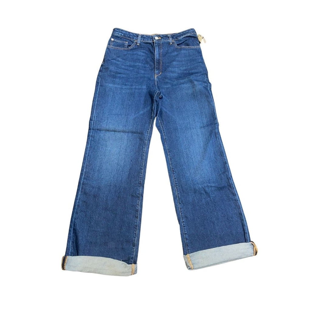 Pilcro The Austin High Rise Cuffed Wide Leg Jeans Denim Size 32 Five Pocket NWT