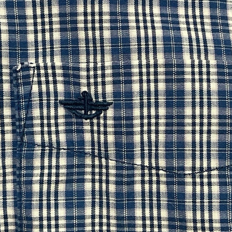 Dockers Long Sleeve Plaid Button up Shirt SZ M Business Casual Preppy Office
