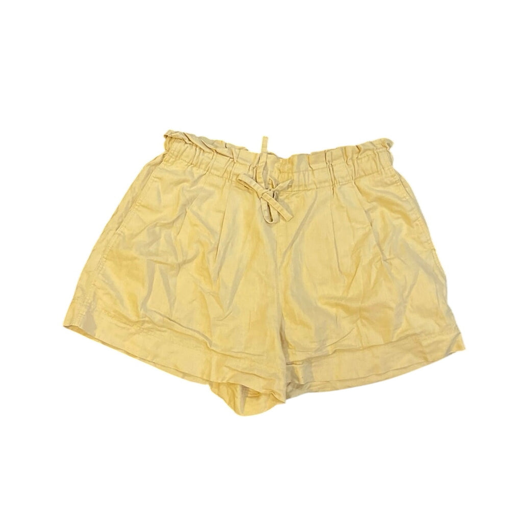 UNIQLO Linen Cotton Paperbag Elastic Pull on Shorts Size 26 Breezy Casual Resort