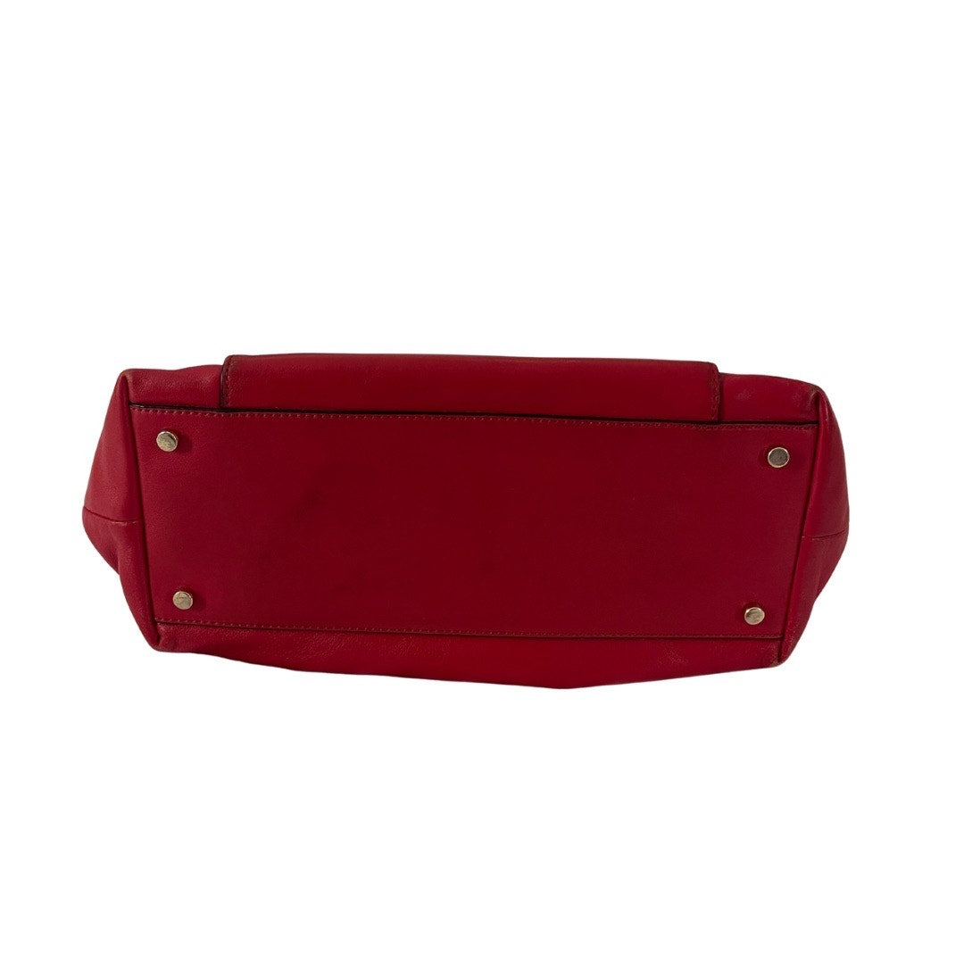Kate Spade NY Janie Hampton Red Leather Satchel Shoulder Bag Purse