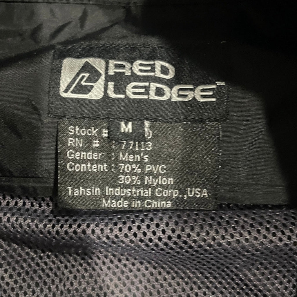 Red Ledge Men's Hood Rain Jacket Outdoor Hiking Waterproof Size Medium
