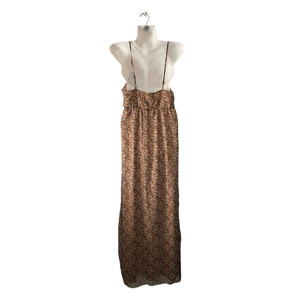 Rachel & Chloe Sleeveless Maxi Floral Dress SZ Small Spring Summer Botanical Y2K