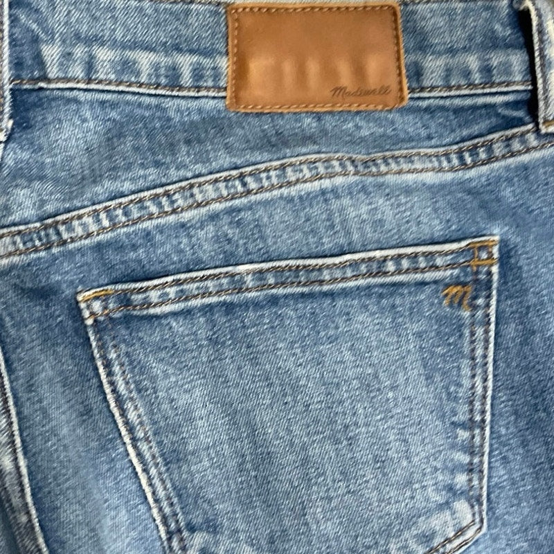 Madewell The Slim Boyjean Denim Jeans Size 27 Classic Straight Leg Fit Mid Rise