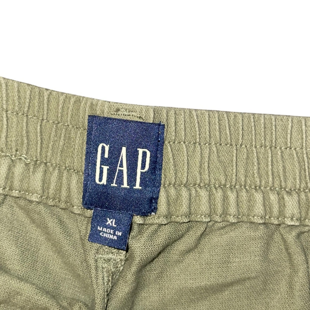Gap Women Jogger Zip Elastic Waist Size XL Cotton Blend Casual Cargo