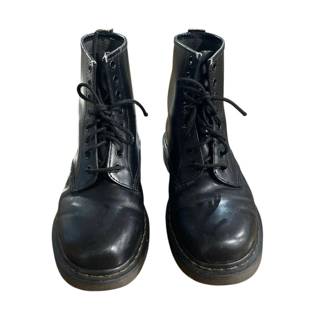 Dr. Martens Classic Leather Black 1460 8 Eye Lace up Boots Size 7 M 9 W Combat