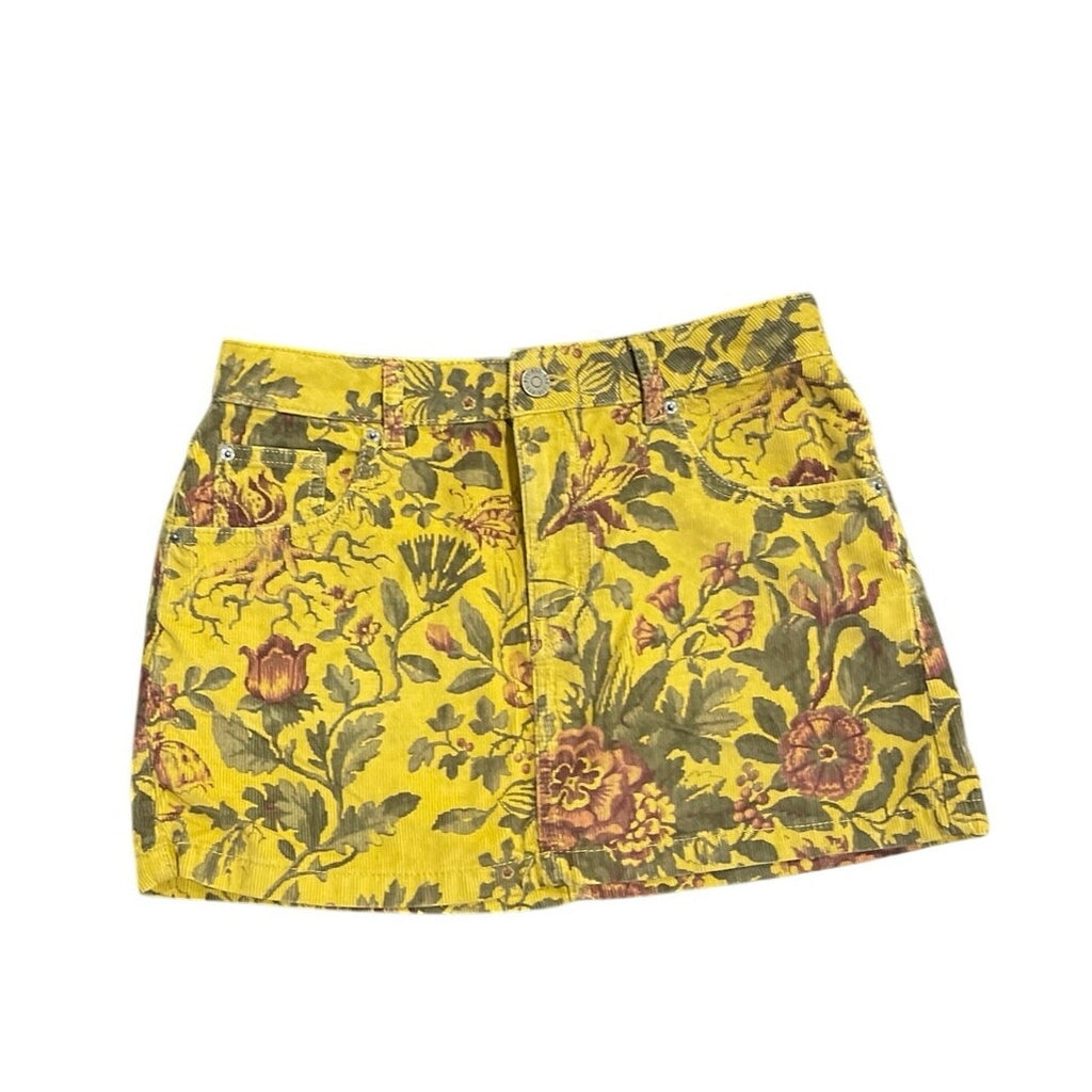 BDG Urban Outfitters Onna Corduroy Micro Mini Skirt Size M Tapestry Boho Artsy