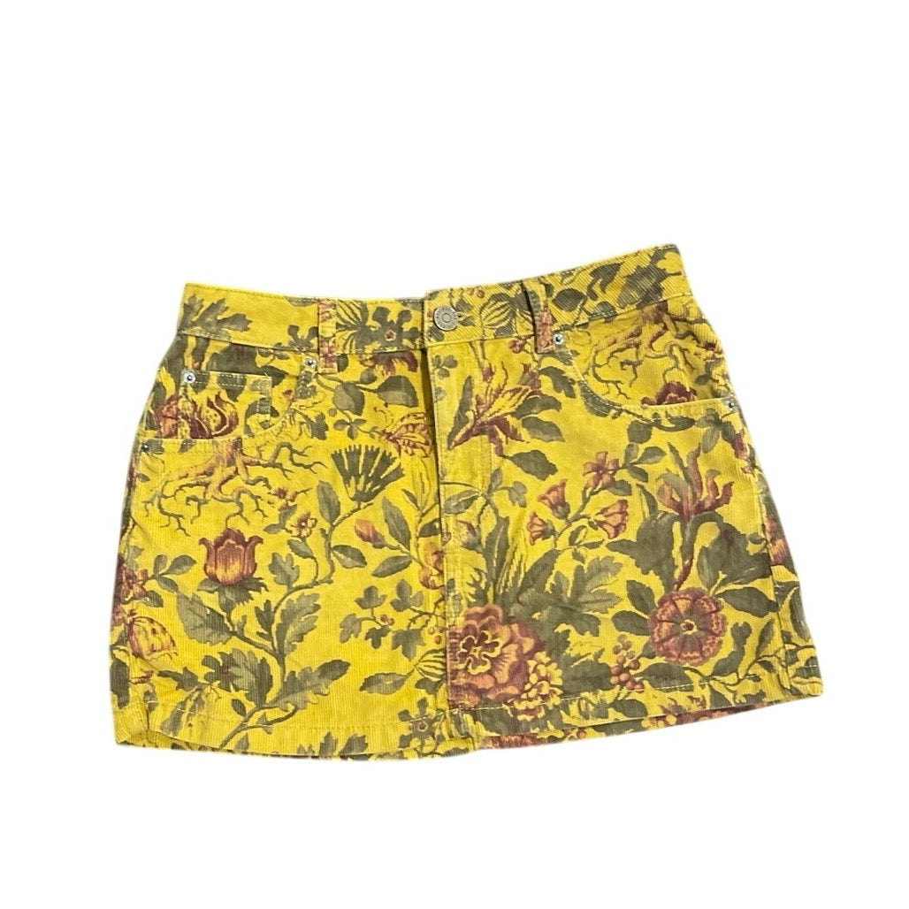 BDG Urban Outfitters Onna Corduroy Micro Mini Skirt Size M Tapestry Boho Artsy