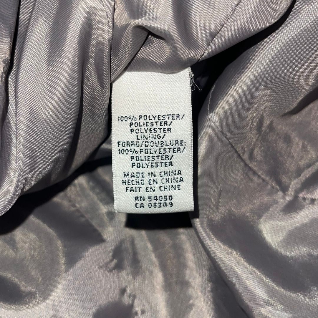 Suit Studio Women Grey 2 Piece Pant Suit Size 6P Blazer Trousers Career Office