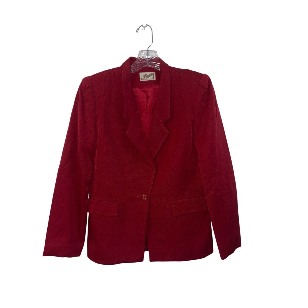 Jeremy By Collegian Sportswear Suit Skirt Blazer Size 2 100% Wool Career Office