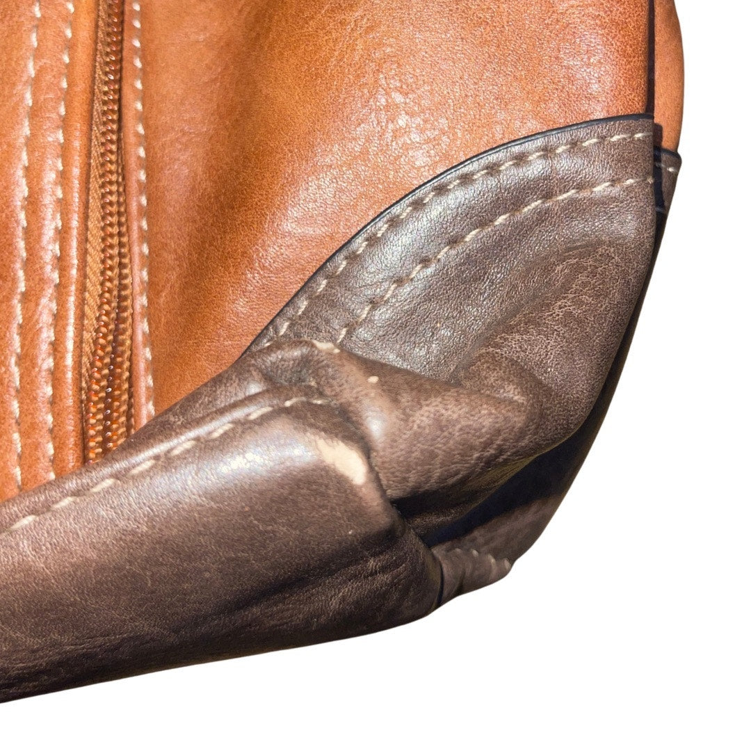 BOC Born Concepts Brown Faux Leather Handbag Tassel Western Purse Cowgirl