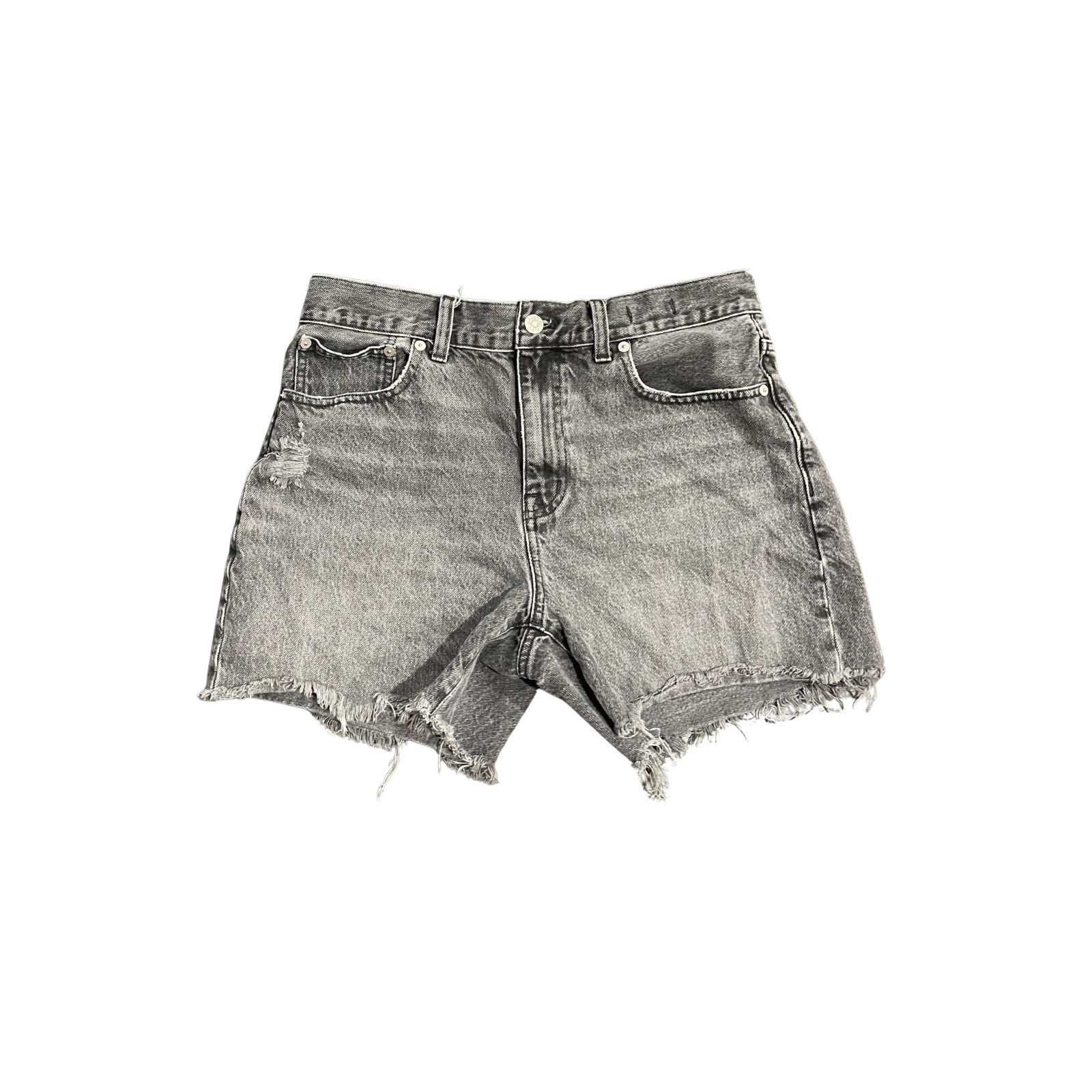 Madewell Relaxed Mid Length Denim Jean Shorts Size 28 Cut Off Streetwear Y2K