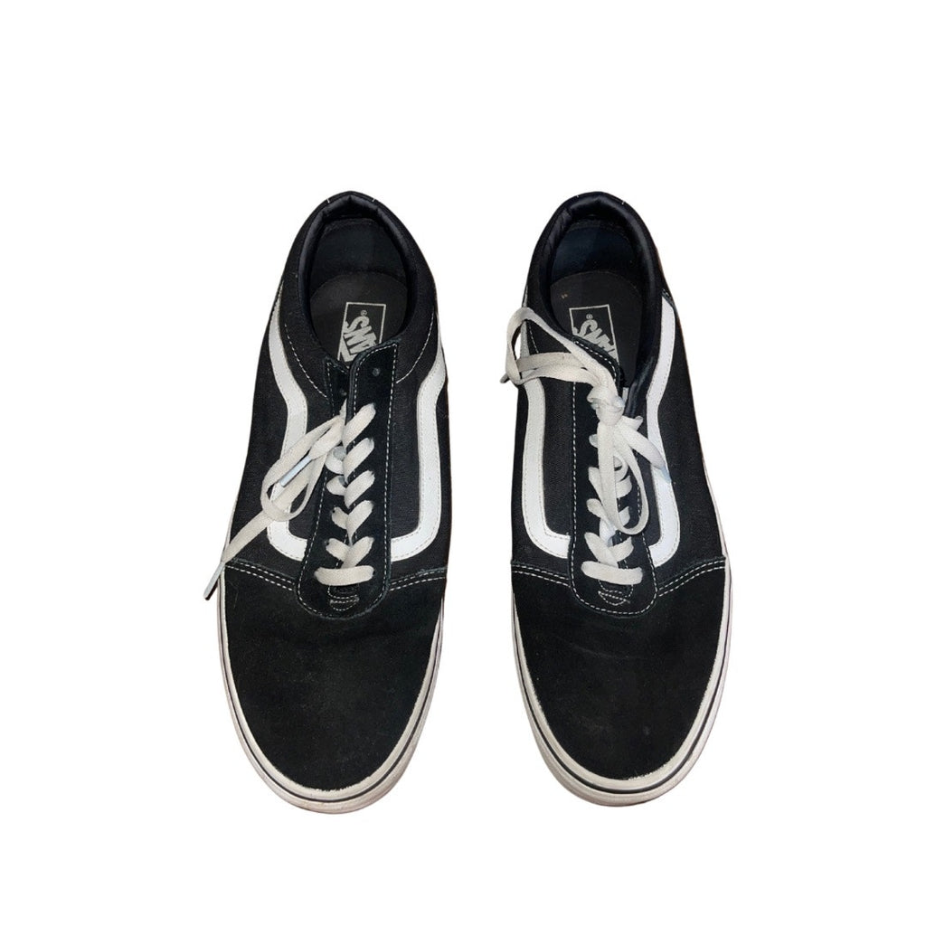 Vans Ward Men Size 13 Black White Stripe Skateboard Shoe Suede Canvas