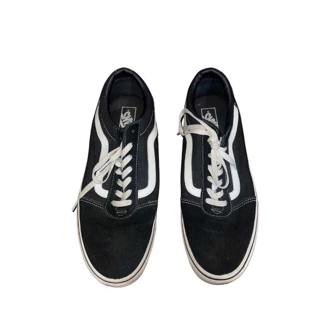 Vans Ward Men Size 13 Black White Stripe Skateboard Shoe Suede Canvas