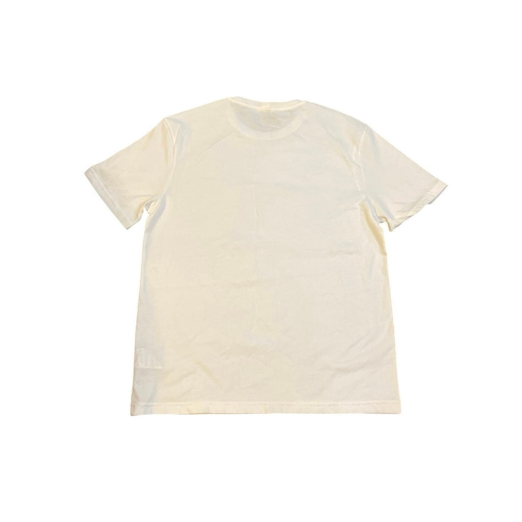 United Colors of Benetton Off White Crew Neck T-Shirt SZ M Casual Streetwear
