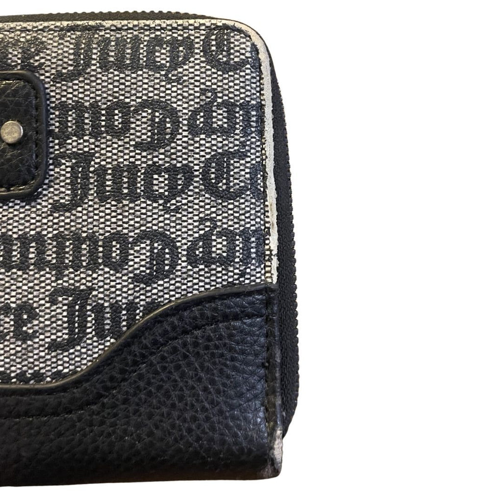 Juicy Couture Signature Monogram Zip Closure Wallet Card Holder Accessories Y2K