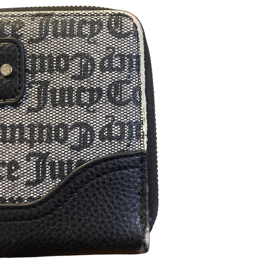 Juicy Couture Signature Monogram Zip Closure Wallet Card Holder Accessories Y2K