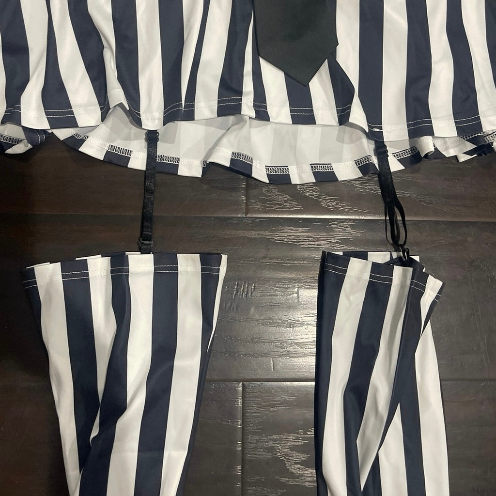 Beetlejuice Halloween Costume SZ M Spooky Ghostly Gothic Horror Tim Burton