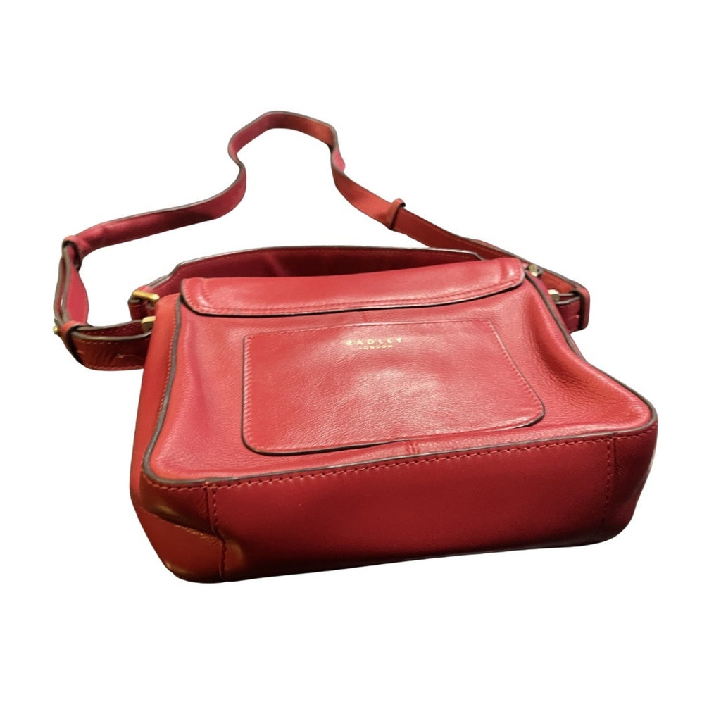 Radley London Dorset Street Quilted Red Leather Crossbody Bag Quiet Luxury