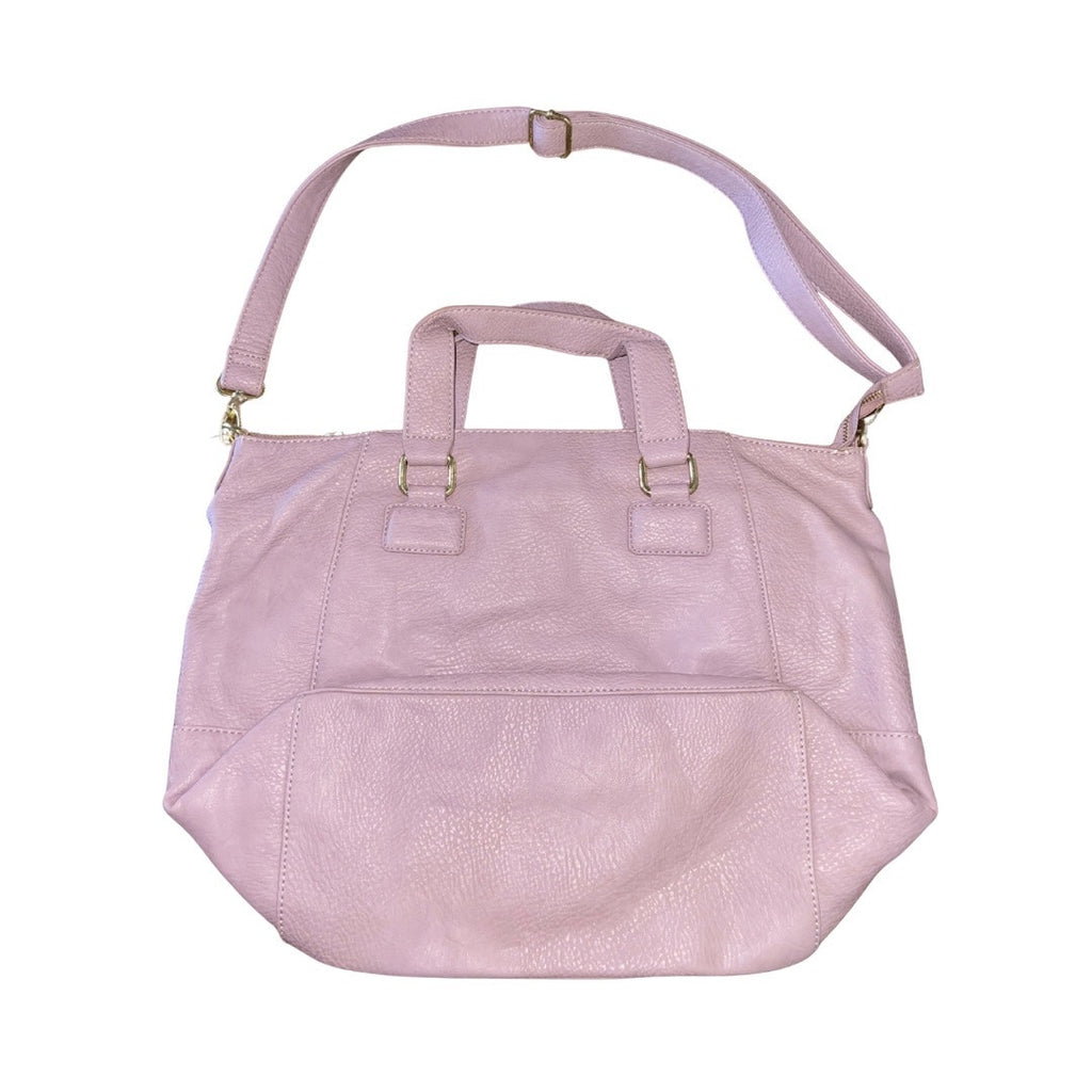 BCBGeneration Large Shoulder Crossbody Purse Bag Lavender Faux Leather