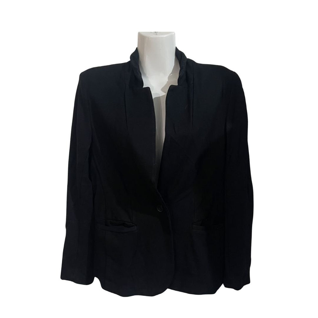 Old Navy Jersey Knit Black Blazer Size Small Career Office Preppy Chic Academia