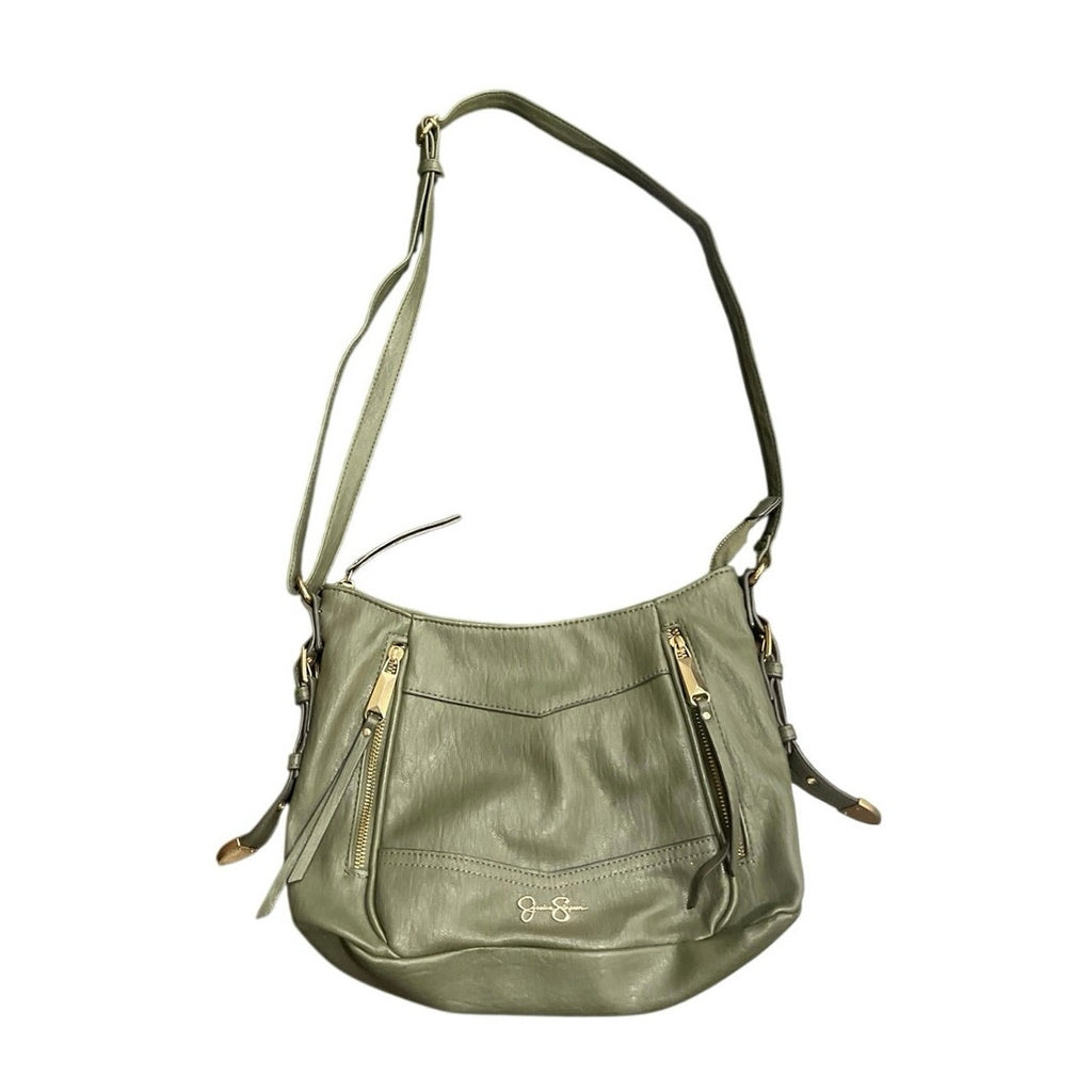 Jessica Simpson Faux Leather Boho Satchel Crossbody Handbag Street Chic