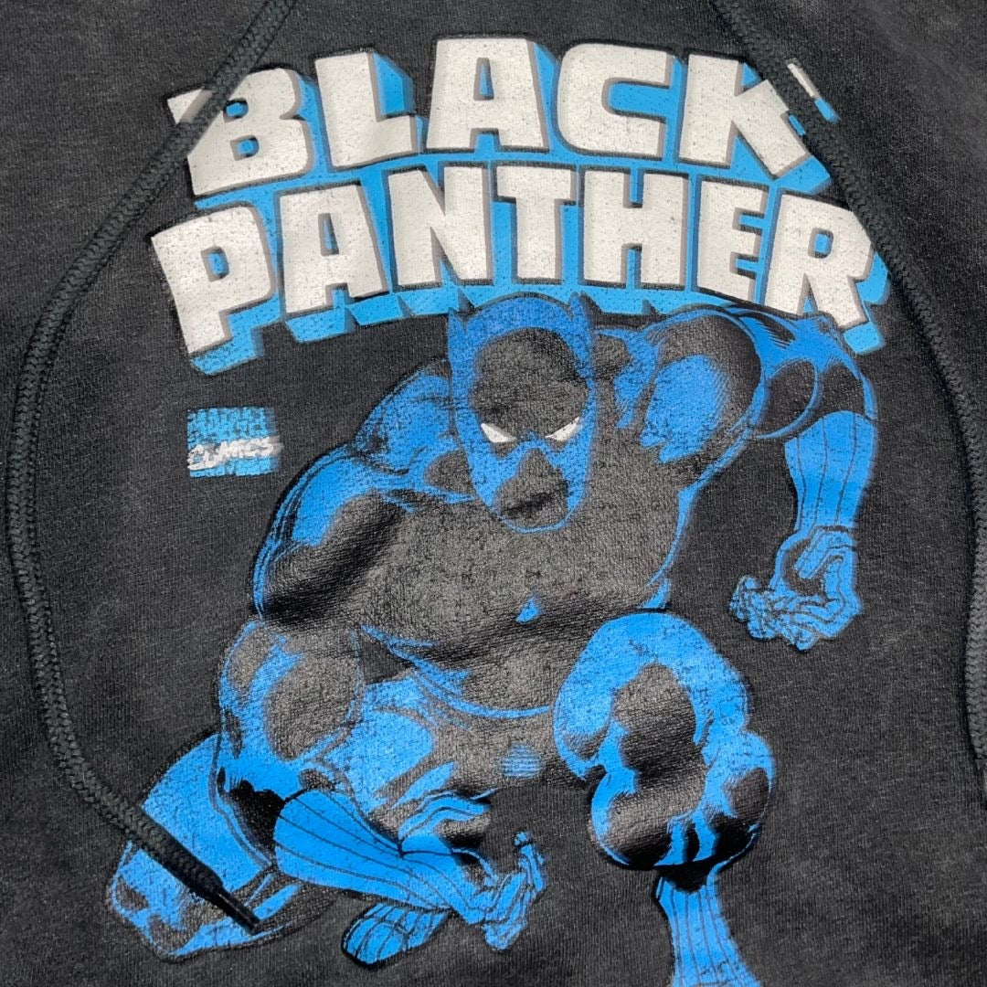 Aeropostale Marvel Black Panther Graphic Hoodie Sweater Large Kangaroo Pocket